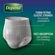 thumbnail image 5 of Ropa interior para adultos para incontinencia Depend Night Defense para hombre, talla grande, 5 of 10