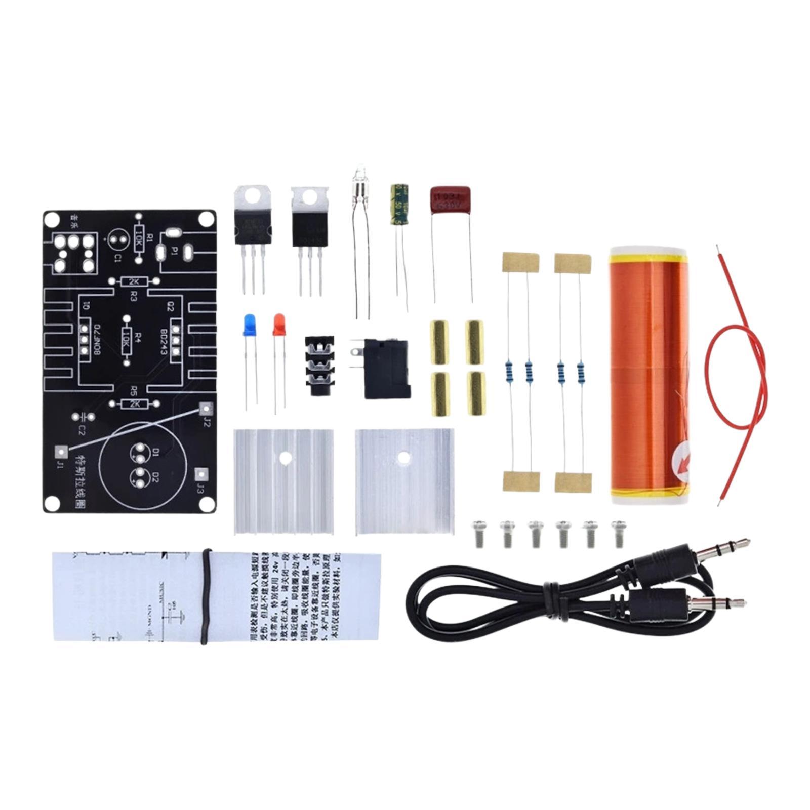 Bothyi - Mini Kit De Bobina Tesla, Dispositivo De Enseñanza Musical, Bobina Tesla Para El Aula En Casa Para Niños.