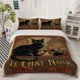 thumbnail image 1 of Black Cat Poster Print Bedding Set Soft and Comfortable for All Seasons, 1 of 5