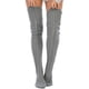 thumbnail image 1 of Calcetas Invierno tejidas y encima de la Rodilla GRIS, 1 of 3