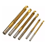Genérica - Juego 6 Pcs Brocas De Corte Y Perforación Hss Fresadora Tupí