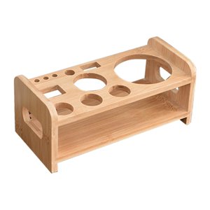 Magideal - Soporte Para Herramientas De Coctelería, Soporte Para Coctelera, Soporte De Mesa De Madera Duradero Para Principiantes, Soporte De Exhibición Práctico