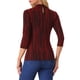 thumbnail image 3 of INSPIRE CHIC Blusa Metálica Brillante a Rayas con Lentejuelas de Manga 3/4 para Fiesta de Halloween para Mujer XL Rojo, 3 of 6