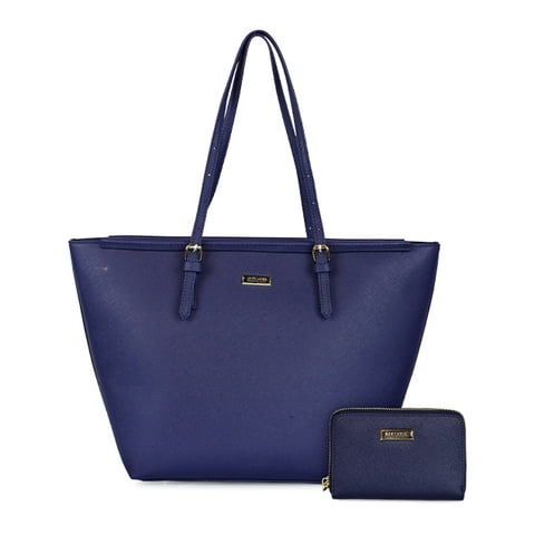 Kenneth Cole - Pack Cartera Tempo + Billetera Trifold Azul