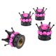 thumbnail image 2 of 4 Piezas Crown Bling Diamond Neumático / Tapas De Válvula De Vástago De Rueda Coche Camión Vehículo Coral, 2 of 5