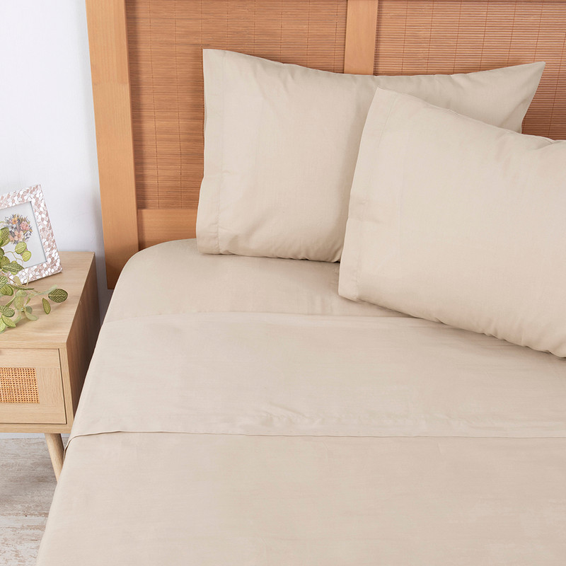 Mashini - Sábana 180 H Lisa 2 P Beige
