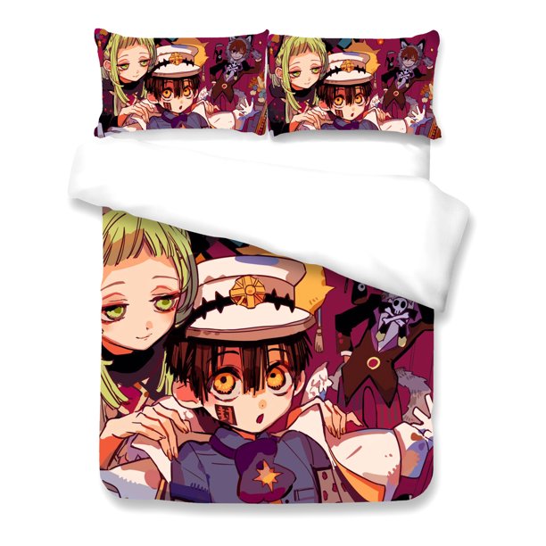 Toilet-bound Hanako-kun Bedding Set Single Twin Full Queen King Size Bed Set Aldult Kid Bedroom Duvetcover Sets 3D Bed Sheets