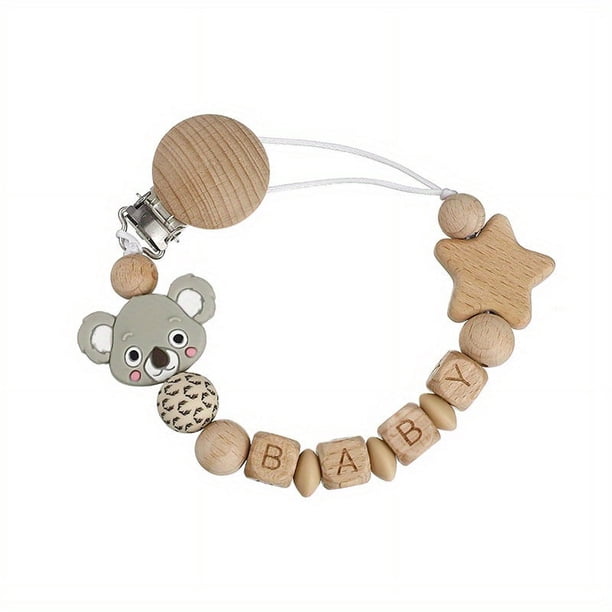 The Ultimate Comfort Package: Baby Beech Pacifier Clip, Anti-drop Chain, Cartoon Bear Toy Teether & Anti-drop Rope