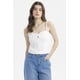 thumbnail image 1 of Polera Mujer Tirantes Crop Lazo En Escote Blanco, 1 of 4