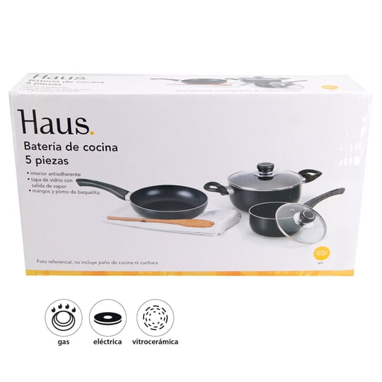 Batería De Cocina 5 Piezas 1 Un Haus