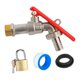 thumbnail image 4 of Grifo De Agua Con Cerradura Para Exteriores, De Metal Resistente Y Latón, Para Garaje, Hogar, Accesorios, Pagoda, Juego De 20 Mm, 4 of 5