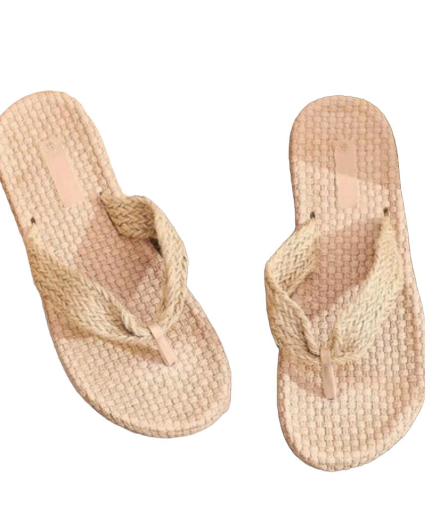 Home Fashion - Sandalias De Mimbre De Dedo Para Verano 39