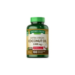 Natures Truth - Aceite De Coco Extra Virgen 2000Mg 100 Capsulas -