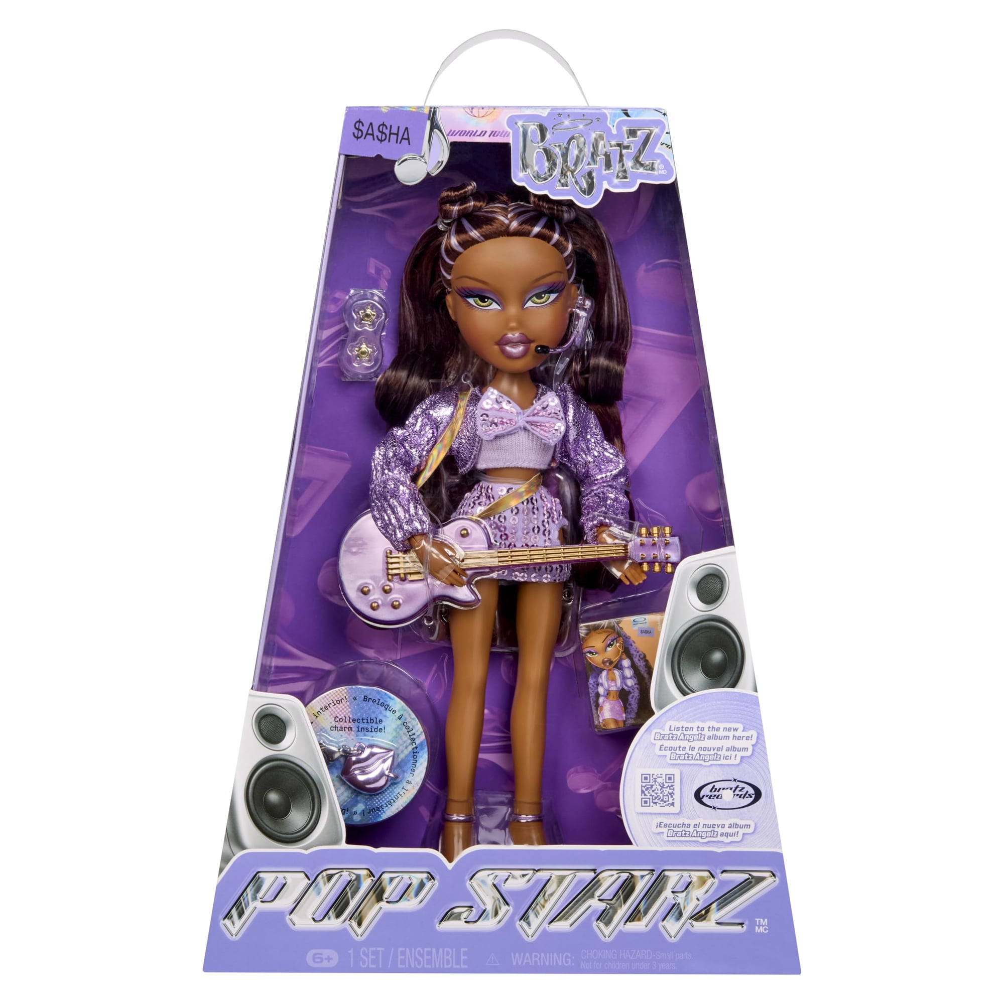 Muñeca De Moda Bratz Pop Starz Sasha Con Accesorios Y Dije