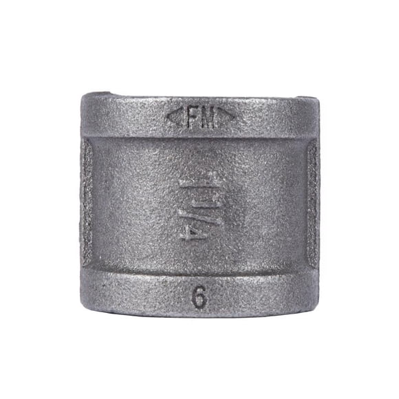 Hierro maleable negro Coupling STZ Industries de 1-1/4 pulgadas FLIP