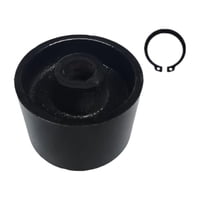 Magideal - Rueda De Gato Delantero Accesorio Metálico Para Rueda De Gato Hidráulico Horizontal Repuesto Universal Para Gato De Piso Rueda Delantera De Soporte Ad Rueda De 82 Mm Con Orificio De 20 Mm