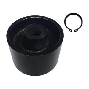 Magideal - Rueda De Gato Delantero Accesorio Metálico Para Rueda De Gato Hidráulico Horizontal Repuesto Universal Para Gato De Piso Rueda Delantera De Soporte Ad Rueda De 82 Mm Con Orificio De 20 Mm