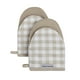 thumbnail image 1 of Juego de 2 guantes de cocina KitchenAid Gingham Milkshake Tan, 1 of 3