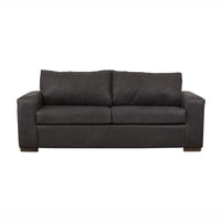 Muebles América - Sofá Infinity 3 Cuerpos Cuero Auris Negro