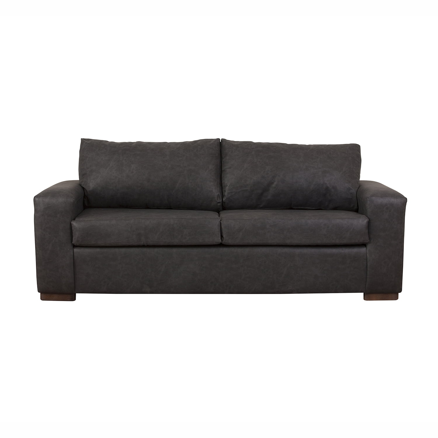 Muebles América - Sofá Infinity 3 Cuerpos Cuero Auris Negro