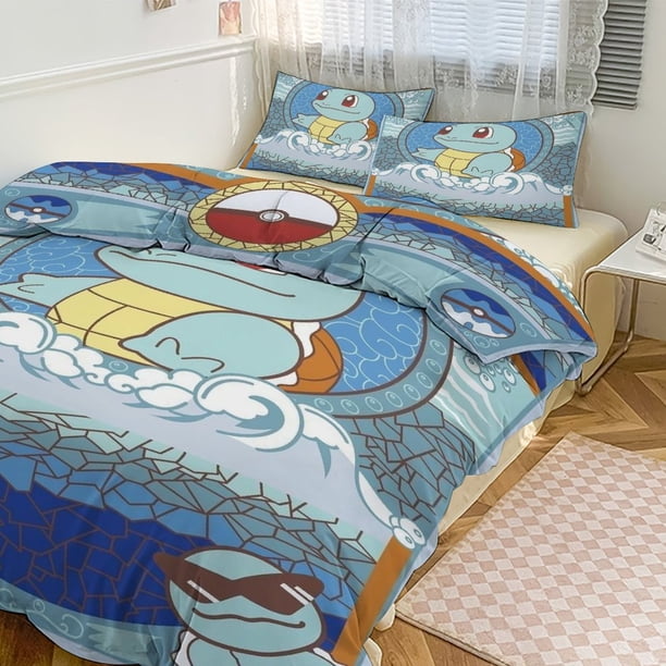 Squi_rtle Print Bedding Set Pattern Duvet Cove Set 3 Pieces 1 Quilt Cover And 2 Pillowcases for Women Men Teens