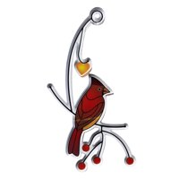 Magideal - Elegante Pájaro Teñido Ventana Colgantes Prisma Pájaros De Cristal Colectores De Terre Colgante Acrílico Pájaros Decoración De Pared Para Rama Oficina , A A