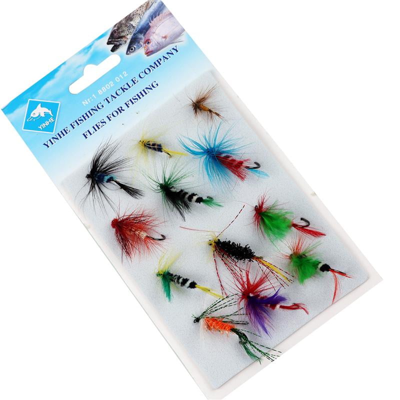 Genérico - Set De 12 Señuelos Mosca Para Pesca