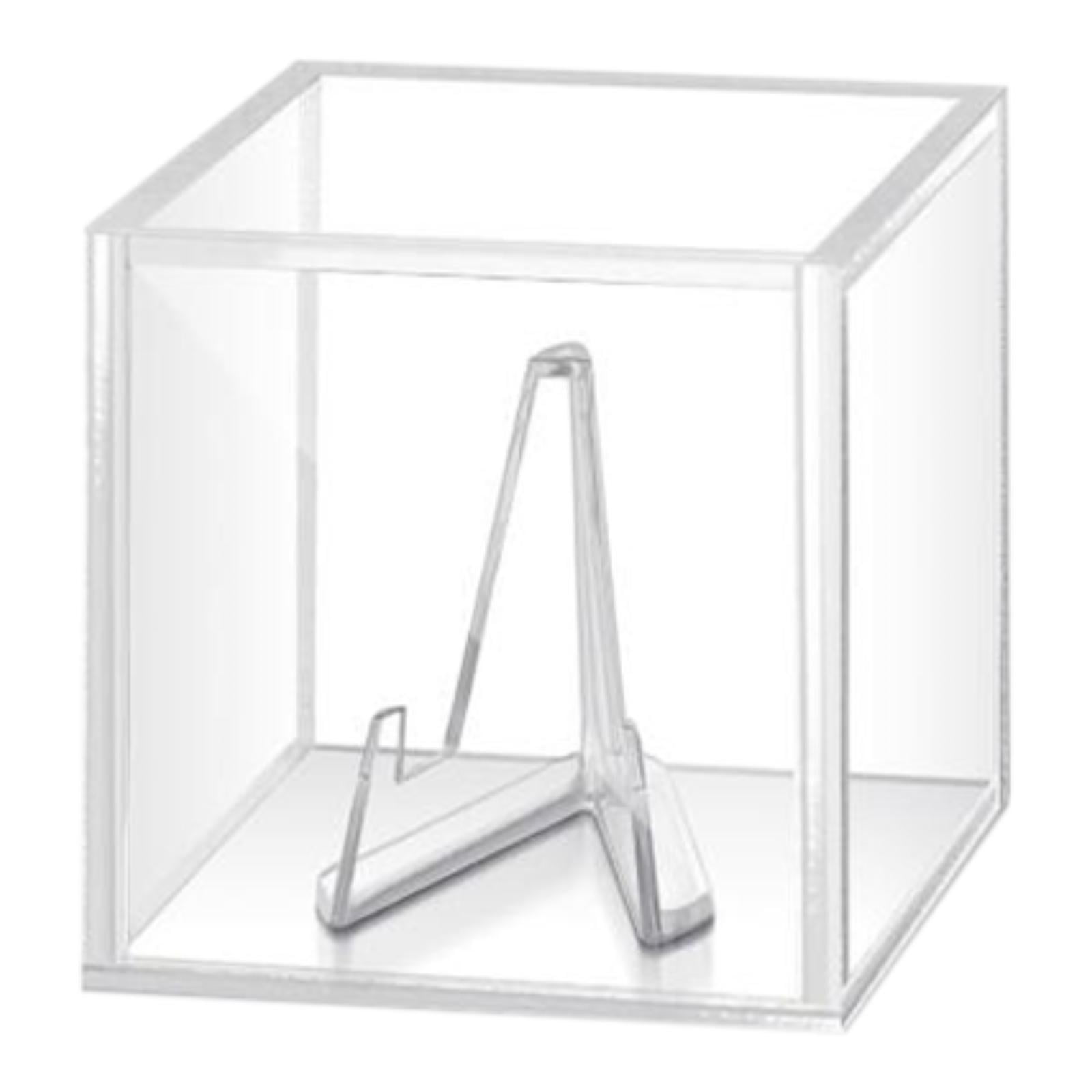 Magideal - Caja De Exhibición De Púas De Guitarra, Caja De Exhibición De Púas De Guitarra Con Soporte, Soporte Transparente, Estuche De Púas Para Bajos Eléctrico Base Transparente