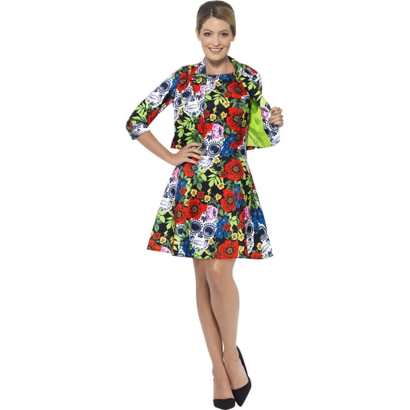 Disfraz del Día de los Muertos de Smiffys con chaqueta y vestido