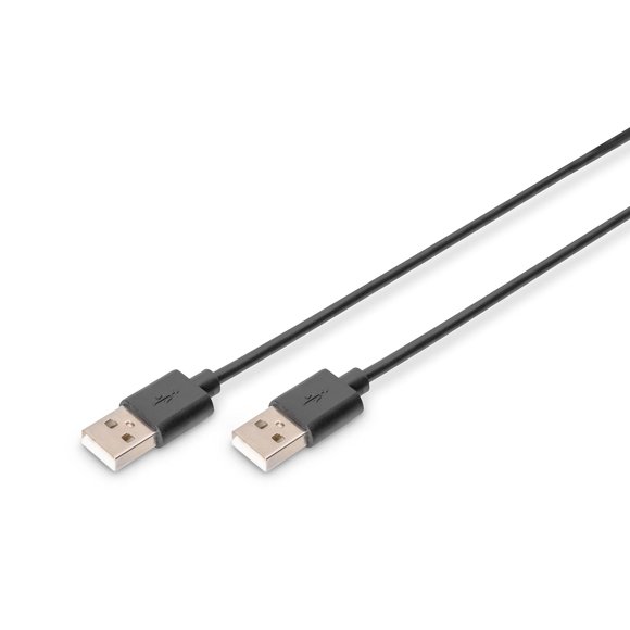 Cable USB Digitus 1,8 m USB‑A a USB‑A negro