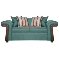 Ruzam Mobel - Sofá 2 Cuerpos Napoles Verde Agua