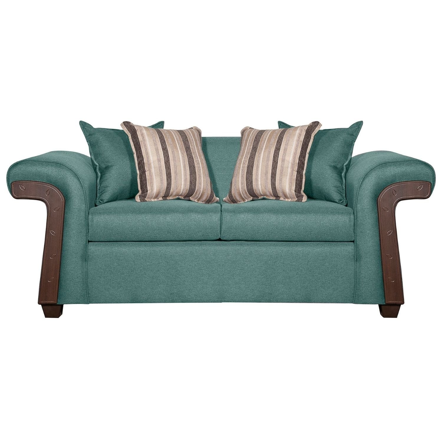 Ruzam Mobel - Sofá 2 Cuerpos Napoles Verde Agua