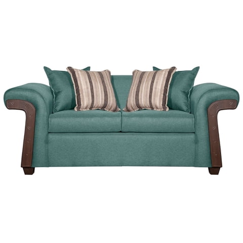 Ruzam Mobel - Sofá 2 Cuerpos Napoles Verde Agua