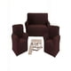 thumbnail image 2 of Pack De Fundas De Sofa Cuadrille 3+1+1 Color Marron, 2 of 4