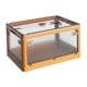 thumbnail image 1 of Contenedor De Caja De Almacenamiento Plegable De Plástico Apilable Para Armario De Oficina Amarillo, 1 of 5