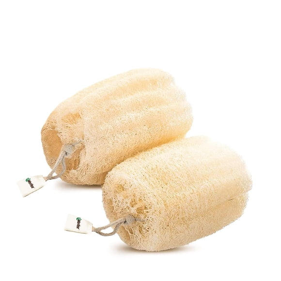 Esponjas de lufa Waritex Premium, naturales egipcias, paquete de 2