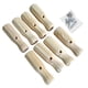 thumbnail image 1 of 8pcs juego de fútbol varilla manija palo extremo tapas agarre para escritorio de fútbol mesa de la cima de la mesa de pelotín mango reemplazo (color de madera), 1 of 3