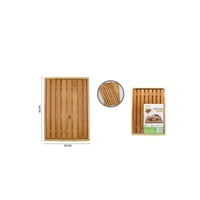 Genérico - Plato De Madera Para Pan 34X24Cm