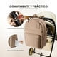 thumbnail image 3 of Mochila Maternal Olivia – Multi Bolsillos y Mudador Portátil - Arena Suave, 3 of 6
