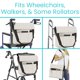 thumbnail image 3 of Bolsa de accesorios para sillas de ruedas Vive XL impermeable para adultos, 3 of 9