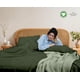 thumbnail image 3 of Sábanas de franela RUVANTI tamaño king, 100% algodón orgánico, color verde, 3 of 7