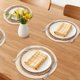 thumbnail image 2 of Juego de 4 manteles individuales de granja para decoración de mesa de comedor, mantel de mesa de cocina interior con flecos marrón de 9.8 pulgadas, 2 of 5