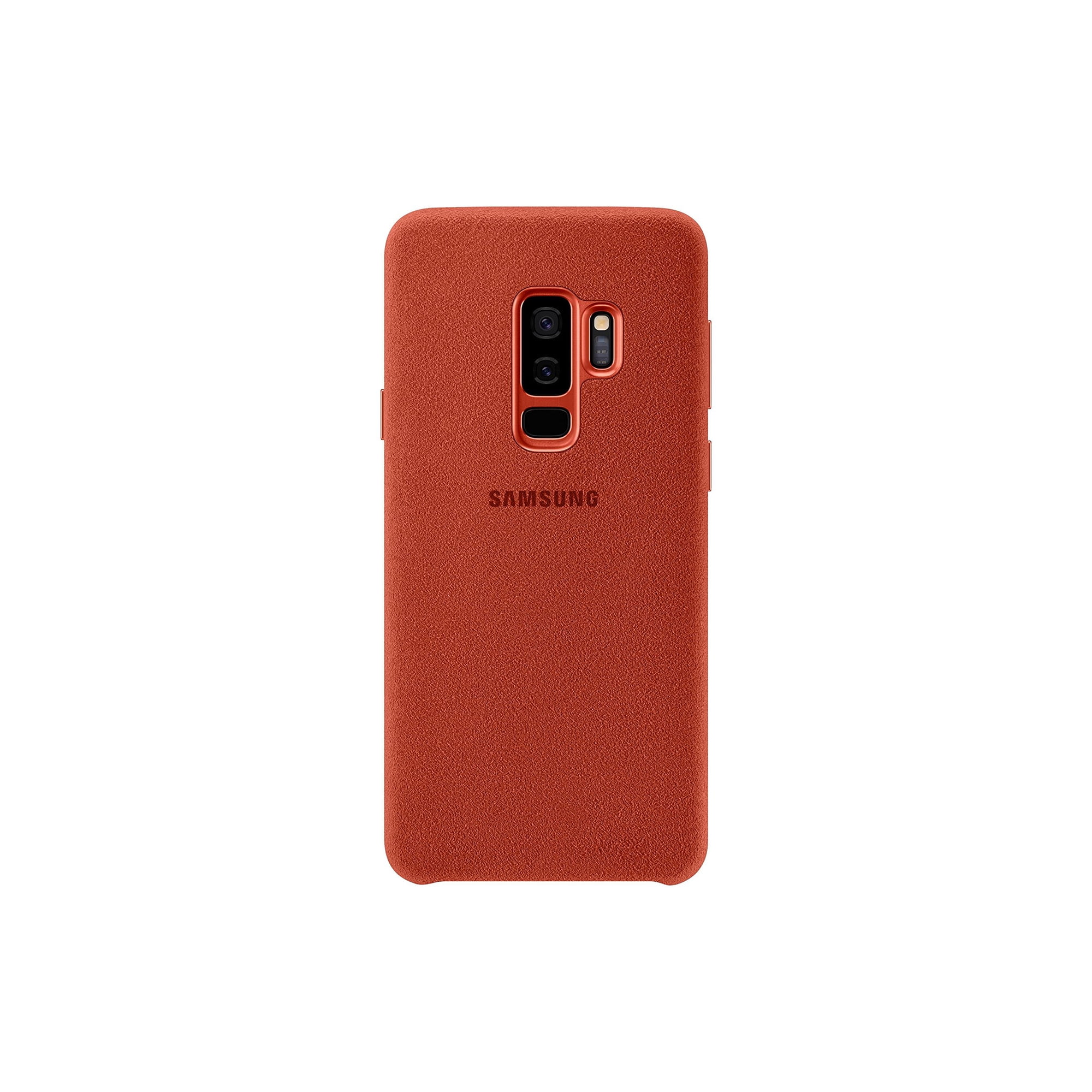Funda Samsung Galaxy S9 De Tela Alcántara Roja Con Carga Inalámbrica Qi