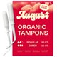 thumbnail image 1 of Tampones August Super + Regular 100% Algodón Orgánico X72, 1 of 6