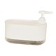 thumbnail image 3 of Dispensador De Jabón De Cocina Portátil Con Soporte Para Esponja Para Encimera, Color Blanco, 3 of 3