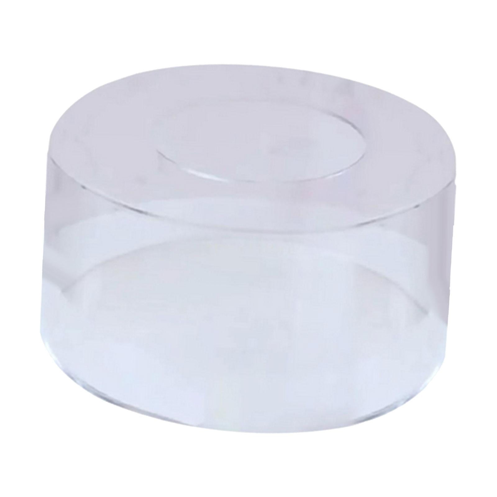 Magideal - Cilíndrico Acrílico Enriquecedor, Redondo, Corazón Decorativo, Accesorios Decorativos, Soportes Decorativos, Pastel, Exhibición De Pastel Para Fiesta, 15 Cm