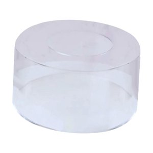 Magideal - Cilíndrico Acrílico Enriquecedor, Redondo, Corazón Decorativo, Accesorios Decorativos, Soportes Decorativos, Pastel, Exhibición De Pastel Para Fiesta, 15 Cm