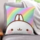 thumbnail image 1 of Molang Fundas de almohada de terciopelo con tema, regalos de funda de almohada, decoración para el hogar, cojín de lanzar, regalo de cumpleaños para fans y parejas. 50cm x 50cm., 1 of 6