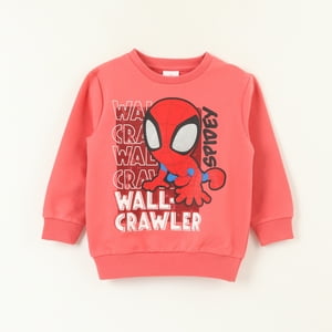 Poleron Cerrado Niño Spidey Crawler Rojo Marvel