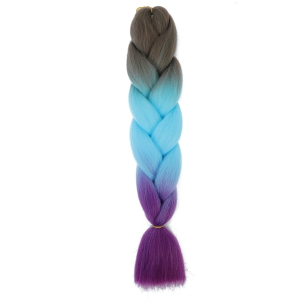 Xiao Hua Extensiones de cabello trenzado de ganchillo, 3 piezas, 23.6 pulgadas de largo, resistentes al calor, trenzadas de ganchillo, preestiradas, sin nudos, para peinado DIY, B228